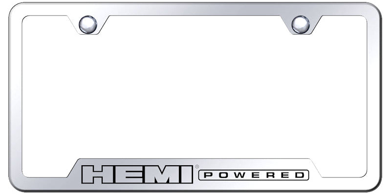 Hemi Powered Cut-Out Frame - Laser Etched Mirrored