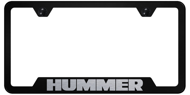 Hummer Cut-Out Frame - Laser Etched Black