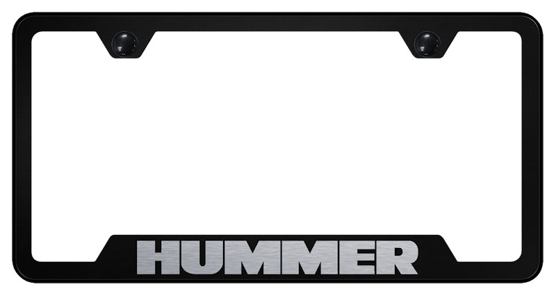 Humms Frame Design Hummer Cut-Out Frame - Laser Etched Black – StateofNine MrZAccessories