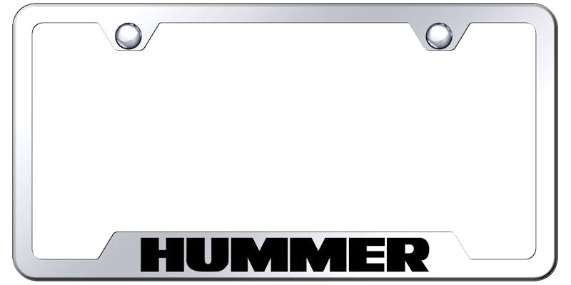 Hummer Cut-Out Frame - Laser Etched Mirrored