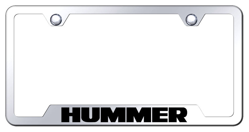 Hummer Cut-Out Frame - Laser Etched Mirrored