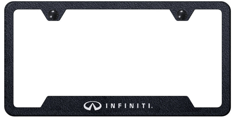 Infiniti Cut-Out Frame - Laser Etched Rugged Black