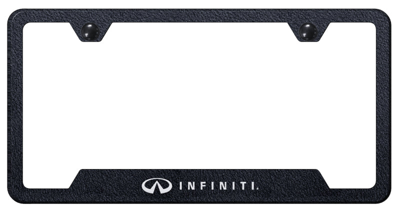 Infiniti Cut-Out Frame - Laser Etched Rugged Black