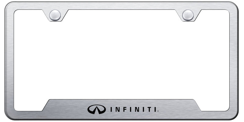 Infiniti Cut-Out Frame - Laser Etched Brushed