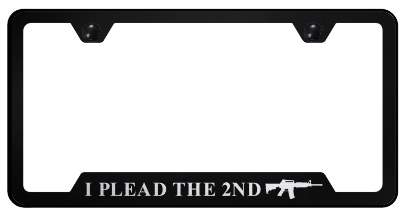 I Plead the Second Cut-Out Frame - Laser Etched Black