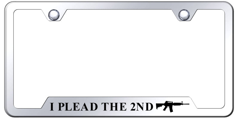 I Plead the Second Cut-Out Frame - Laser Etched Mirrored