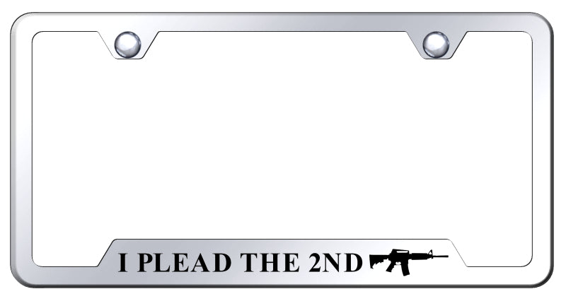 I Plead the Second Cut-Out Frame - Laser Etched Mirrored