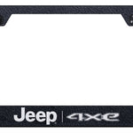 Jeep 4xe Cut-Out Frame - Laser Etched Rugged Black