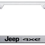 Jeep 4xe Cut-Out Frame - Laser Etched Brushed