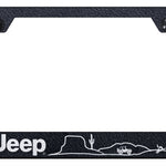 Jeep Desert Cut-Out Frame - Laser Etched Rugged Black