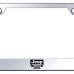 Jeep Grill Cut-Out Frame - Laser Etched Mirrored