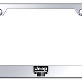 Jeep Grill Cut-Out Frame - Laser Etched Mirrored