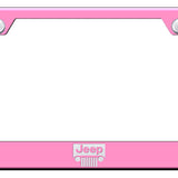 Jeep Grill Cut-Out Frame - Laser Etched Pink