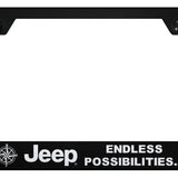 Jeep Endless Cut-Out Frame - Laser Etched Black