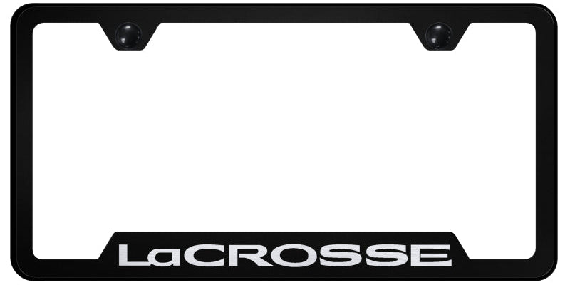 LaCrosse Cut-Out Frame - Laser Etched Black