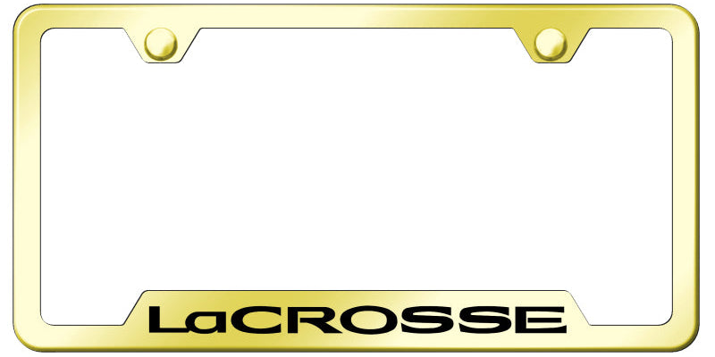 LaCrosse Cut-Out Frame - Laser Etched Gold