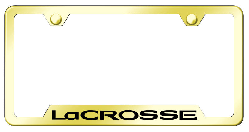 LaCrosse Cut-Out Frame - Laser Etched Gold