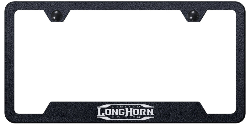 Longhorn Limited Edition Cut-Out Frame - Etched Rugged Black