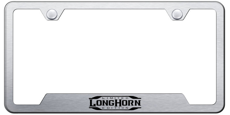 Longhorn Limited Edition Cut-Out Frame - Etched Brushed