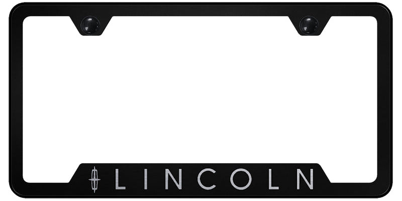 Lincoln Cut-Out Frame - Laser Etched Black