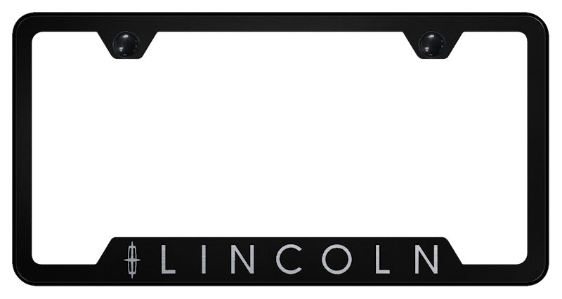 Lincoln Cut-Out Frame - Laser Etched Black