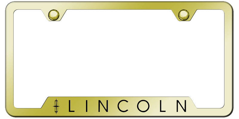 Lincoln Cut-Out Frame - Laser Etched Gold