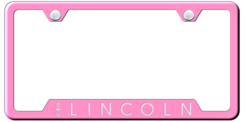 Lincoln Cut-Out Frame - Laser Etched Pink