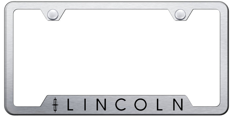 Lincoln Cut-Out Frame - Laser Etched Brushed