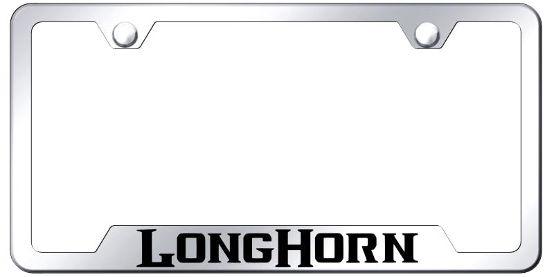 Longhorn Cut-Out Frame - Laser Etched Mirrored