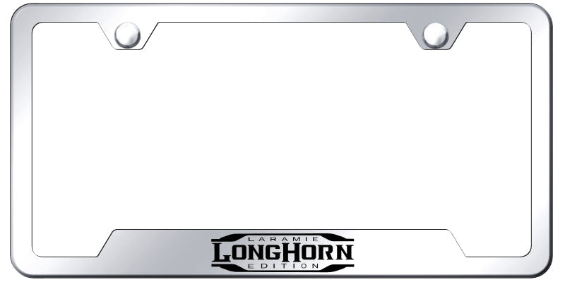 Longhorn Laramie Cut-Out Frame - Laser Etched Mirrored