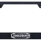 Longhorn Laramie Cut-Out Frame - Laser Etched Rugged Black