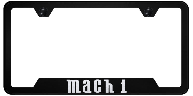 Mach 1 Cut-Out Frame - Laser Etched Black