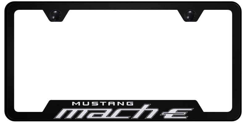 Mach-E Cut-Out Frame - Laser Etched Black