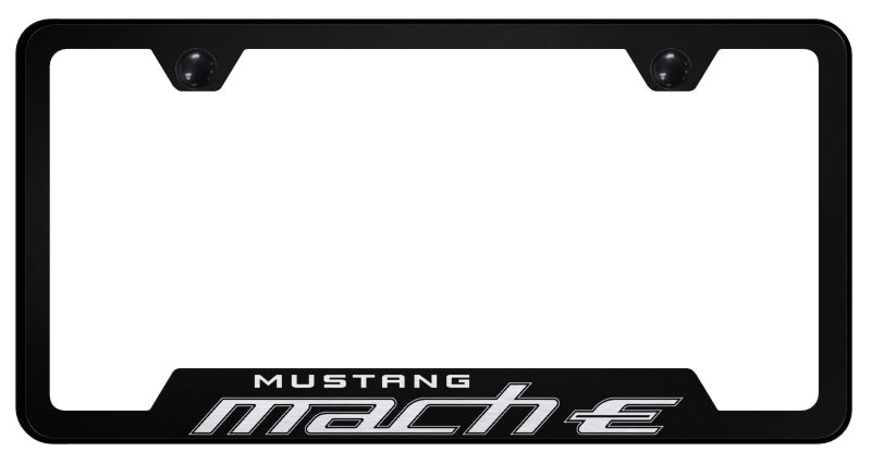 Mach-E Cut-Out Frame - Laser Etched Black