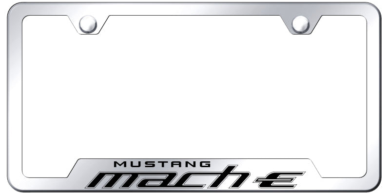 Mach-E Cut-Out Frame - Laser Etched Mirrored