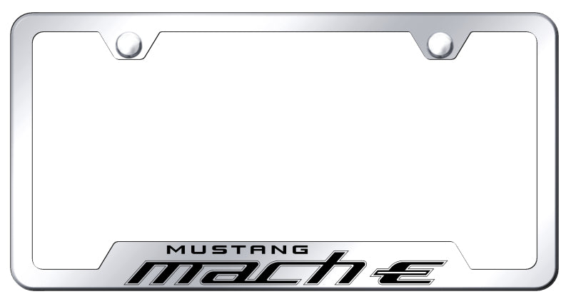 Mach-E Cut-Out Frame - Laser Etched Mirrored