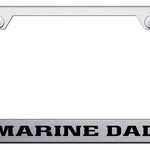 Marine Dad Cut-Out Frame - Laser Etched Brushed