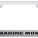 Marine Mom Cut-Out Frame - Laser Etched Brushed