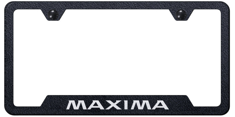 Maxima Cut-Out Frame - Laser Etched Rugged Black