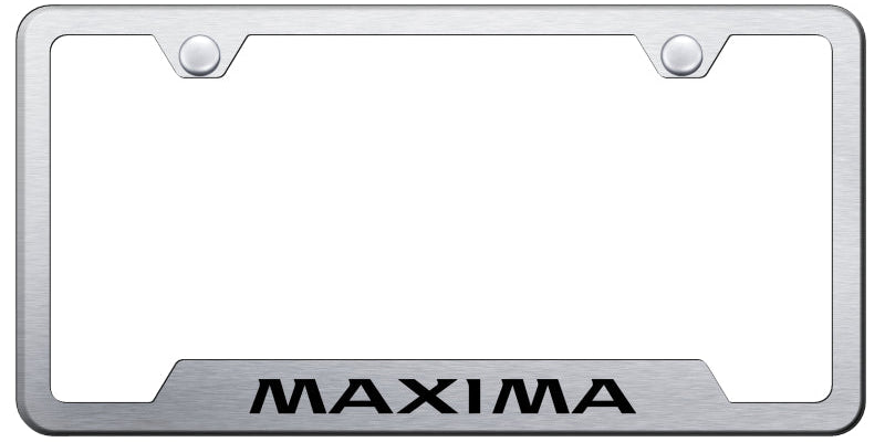 Maxima Cut-Out Frame - Laser Etched Brushed