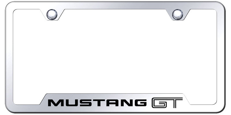 Mustang GT Cut-Out Frame - Laser Etched Mirrored