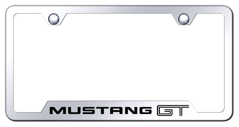 Mustang GT Cut-Out Frame - Laser Etched Mirrored