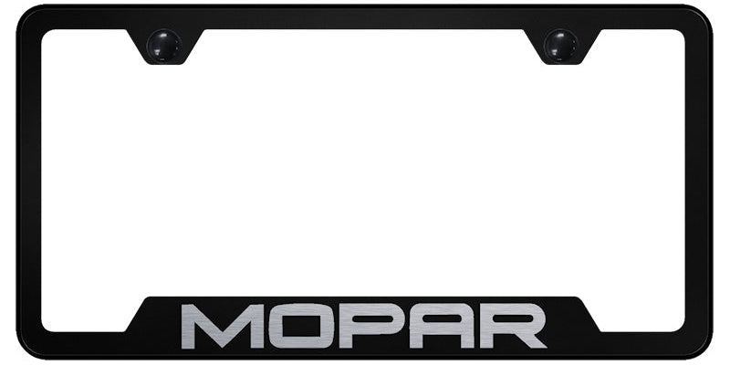 Mopar Cut-Out Frame - Laser Etched Black