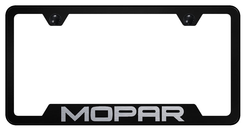 Mopar Cut-Out Frame - Laser Etched Black