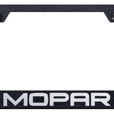 Mopar Cut-Out Frame - Laser Etched Rugged Black