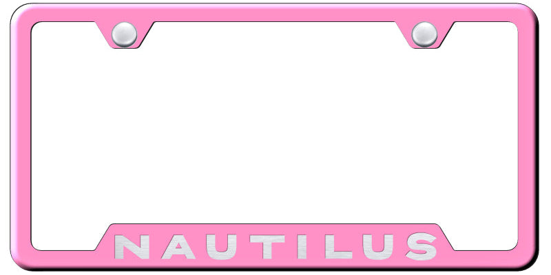 Nautilus Cut-Out Frame - Laser Etched Pink