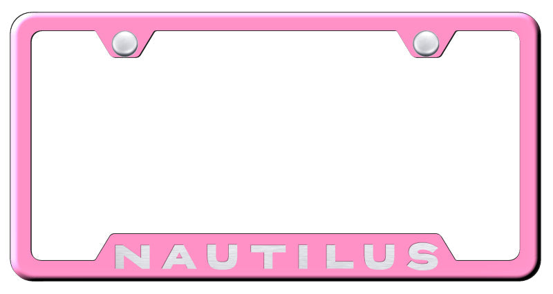 Nautilus Cut-Out Frame - Laser Etched Pink