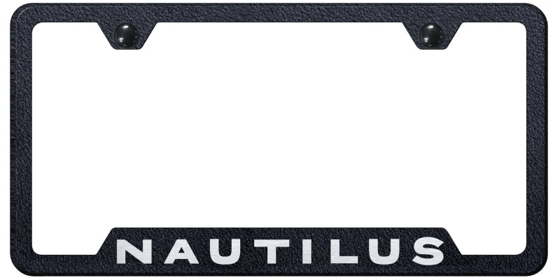 Nautilus Cut-Out Frame - Laser Etched Rugged Black