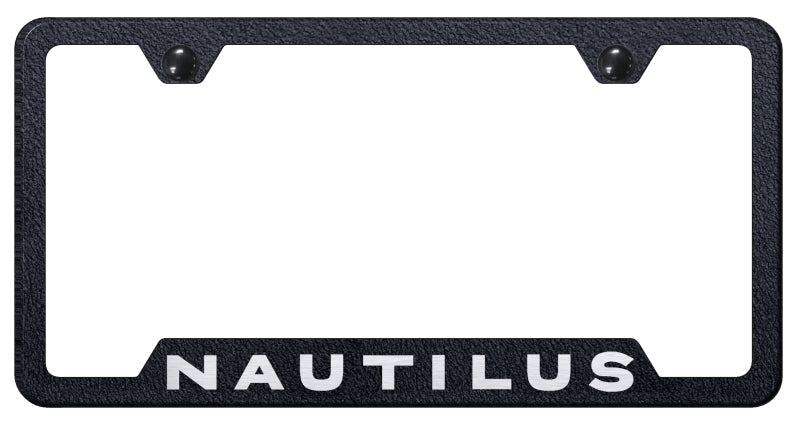 Nautilus Cut-Out Frame - Laser Etched Rugged Black