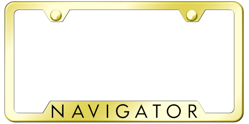 Navigator Cut-Out Frame - Laser Etched Gold